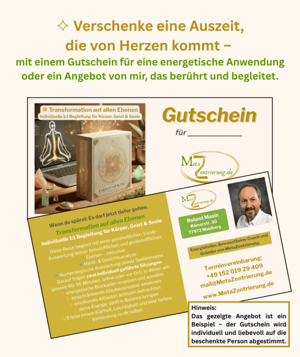 spiritueller Gutschein